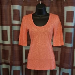 SOLD Coral Long Sleeve Top from The Buckle